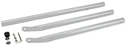 Grillrost.com Das Original Pieds massifs pour Barbecue Boule avec Fixation brevetée | empêche la Boule de 57 Weber de bouger - Argent