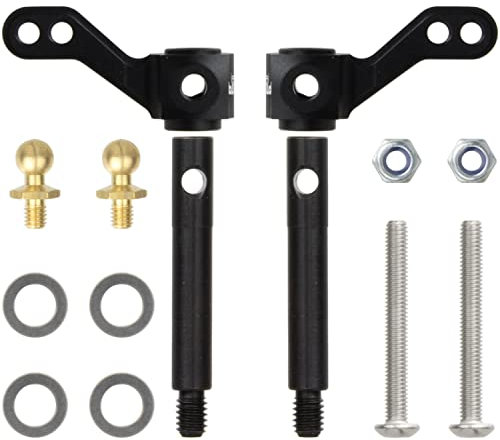 HOBBYMARKING Aluminum Upright Front Knuckle Arm Set for Tamiya CW-01 Chassis Lunch Box/Grasshopper Hop-Up Upgrades Parts