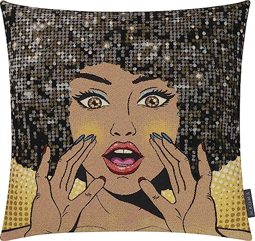 MAGMA Kissenhülle Kissenbezug Fame der Weg zum Ruhm US-Film 45x45cm samtig weiche Rückseite Wendekissenhülle