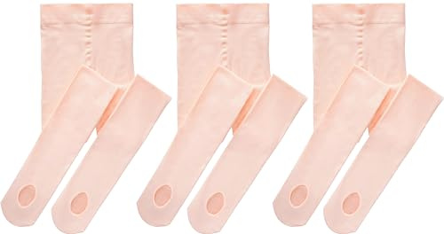 Yitoco Women's Dance Ballet Tights Convertible 60D Pink Leggings Ultra Soft for Adult Students Transition Tights (3 Pairs, Ballet Pink, Adult-XL, YOTS03-LP-3AXL)