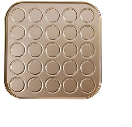 EpheyFIF Teglia da forno per macaron macaron dalla forma uniforme, facile da avviare, kit da forno familiare (25 fori)