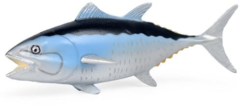 Cabilock Simulierter Thunfisch Kinderspielzeug Seefisch-Wandbehänge kleines Fischdekor Fisch Figur Dinosaurier- für hühner Fisch-Statue Fischfiguren PVC
