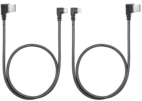 Cable de datos Micro USB de 60 cm, 90 grados USB A macho en ángulo recto a Micro USB, cable de carga y sincronización de datos para GPS, Dash Cam, cámara digital, disco duro, etc