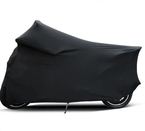 Funda Moto,Funda Moto Impermeable Cubiertas elásticas universales for motocicleta, cubierta protectora UV for interior y exterior, cubierta a prueba de polvo for Motor de bicicleta y Scooter, tela elá