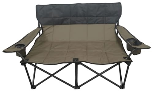 Double chaise de camping - canapé pliant 90x57x70cm, salon rembourré | Siège de festival léger, installation de hayon réglable, pliable résistant aux intempéries pour la randonnée