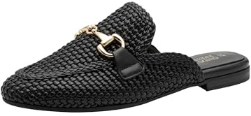 MARCO TOZZI Sabot Stylish Women's Slippers, black, 9.5 Women
