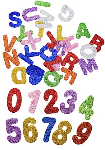 OSALADI Pegatinas de Letras y Números en 2 Paquetes Autoadhesivas de Espuma Eva Fáciles de Pegar y Resistentes, Ideales para Manualidades y Decoración de Agendas