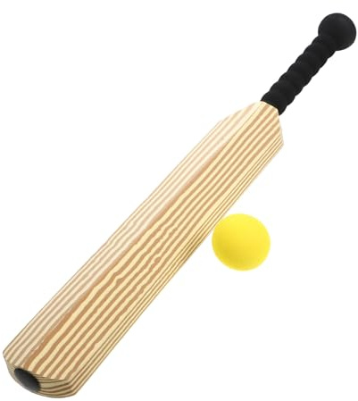 BESPORTBLE Conjunto de Cricket para Niños de Eva y Pelota Segura, Bordes Redondeados, Entrenamiento Práctico, Juego Interactivo para Deportes en Interiores y Exteriores
