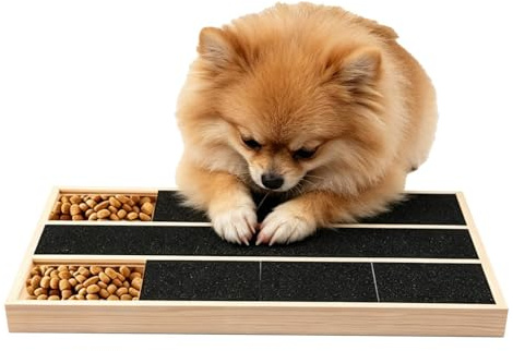 Tabla Rascadora de Madera Natural para Perros Juguete Rascador de Madera | Tabla de Rascado para Uñas de Perro para el Cuidado y Limado de las Uñas de Perros en Interior y Exterior