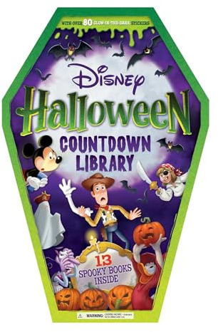 Disney: Halloween Countdown Library: with 13 Spooky Stories and 80 Glow-in-the-Dark Stickers