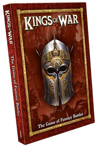 Mantic Kings of War 3rd Edition Rulebook (2022),Red,Large