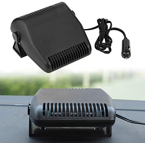 Ejoyous Calefactor para Coche de 12 V, 2 en 1 Calefactor de Aire Caliente Coche Portátil Desempañador Parabrisas Calentador Rotación rápida de 180° Calefactor Calefaccion Portatil para Carro