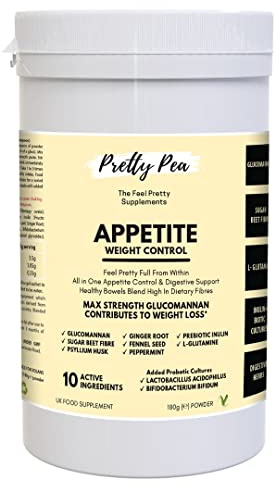 Max Strength Appetite Suppressants, Weight Loss, Fibre Supplement, Psyllium Husk Powder, Glucomannan Complex, Colon Cleanse, Prebiotic Fibre Supplements, FOS Inulin, Konjac Root, 3000mg