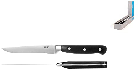 H&H 9877800 Coltello Bistecca Professional, Punta Seghettata