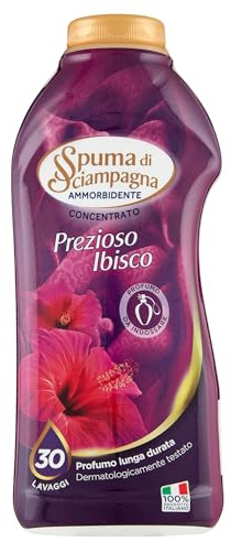 Spuma di Sciampagna Weichspülerkonzentrat Prezioso Hibiskus, 30 Waschgänge, 600 ml
