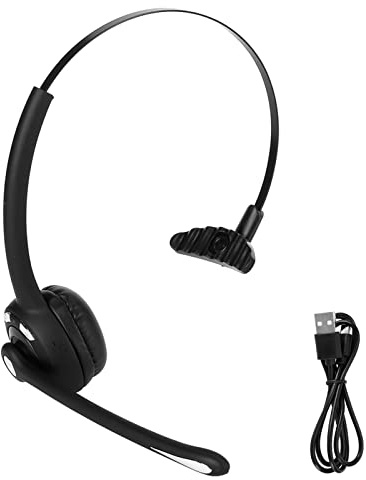 Enörat Trådlöst Telefonheadset - Justerbar Mikrofon, HD-ljud För Callcenter, Spel Och Möten