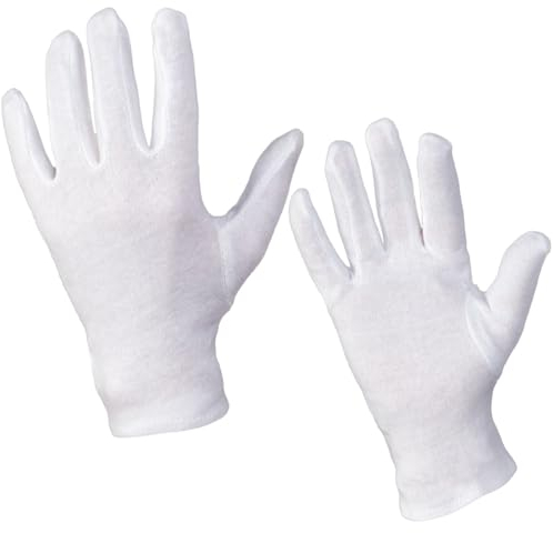 SC-Normteile Trikot-Handschuhe - Baumwollhandschuhe - (1 Paar) Größe 7 (S) - weiss - CAT 1-100% Baumwolle - SC0300