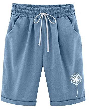 CXKOLD Pantaloncini Donna Mare Pantaloncini Donna Sportivi Jeans Cargo Donna Estivi Jeans Estivi Pantaloni Eleganti Donna Azzurro Maglietta Donna Scollo a v Pantaloncini da Corsa Donna Blu