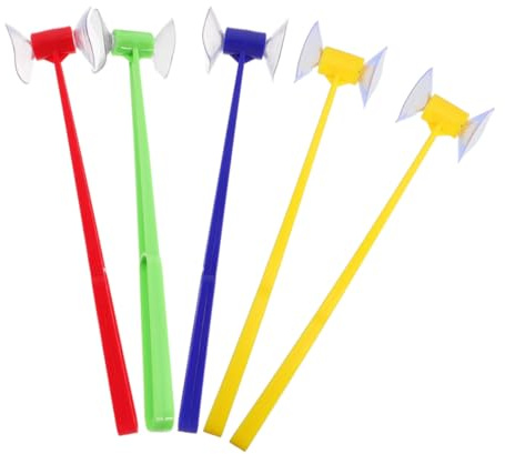 ifundom Giocattoli Martello e Ventosa per Sviluppo Motricità Fine Bambini, attività di Apprendimento Linguistico Inglese, Set 5 Pezzi per Gioco Interattivo Casa e Scuola Colore Casuale