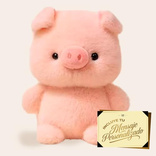 Premium Moments Peluche Cerdito Dulce Dia del Padre · Regalo Romántico con Peluche a Elegir + Tarjeta con Dedicatoria Personalizada · Detalle Original y Emocional para Sorprender