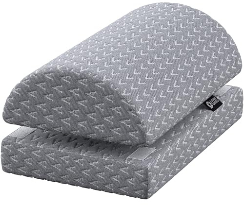 Foot Rest Under Desk Cushion - Adjustable Height 15 cm - Foot Stool - Premium Ergonomic Pad for Extra Leg Support - Breathable Mesh Cover - Non-Slip Bottom - Home Office Accessories