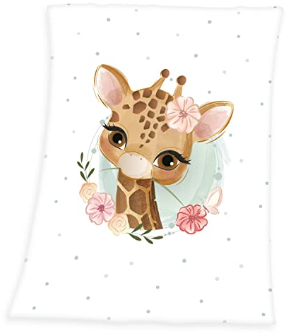 Herding Giraffe Microfaserflausch-Decke, 75x100 cm, 100% Polyester