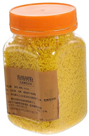 GOOHOCHY Polvere Decorativa Per Modellismo Spugna Di Materiale Paesaggistico Per Miniature Per Ferrovie e Alberi Architettonici Facile Da Applicare e Manutenere Naturale Fornisce Dettagli