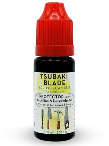 Tsubaki Blade | Camelliaolja för knivar och verktyg - rostskydd, naturligt smörjmedel, perfekt för knivar av kolstål och trä - 100 % ren och kemikaliefri
