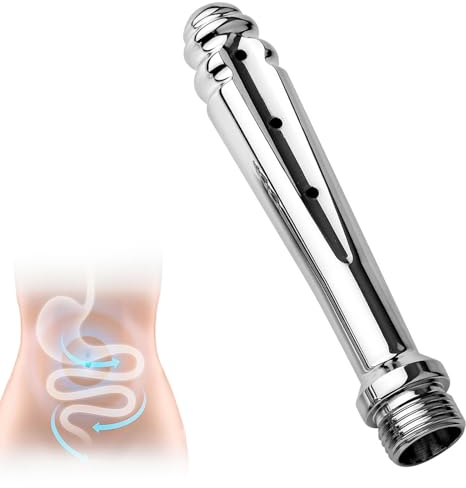 Analdusche,Analdusche Aufsatz Brause,Aluminium Reinigungssystem,1 Stuck Anal Dusche Einlaufgerät Darmreinigung für Frauen Männer Persönliche Hygieneduschkopf - Autoklavierbar,Silber,Enema mit 7 Löcher