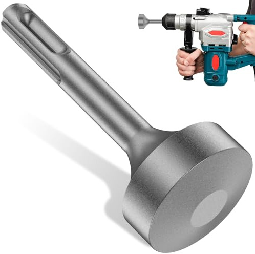 SDS-plus T-post-jordningsstav, 35 x 85 mm, nertill, välvd yta, jordningsstav, drivrutin med träpluggar för insättning trästolpar, rör och rör