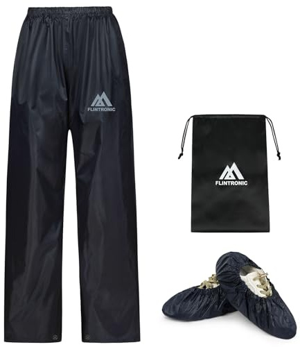flintronic Pantalon Imperméable Enfant, Vêtements Imperméables Garçon Fille, Pantalon de Boue Enfant, Salopette Pluie Étanche Outdoor Respirant(M)