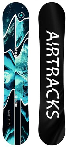 Airtracks Tabla de snowboard para hombre Freeride Freestyle – Distance Snowboard Wide Hybrid Rocker 162 cm
