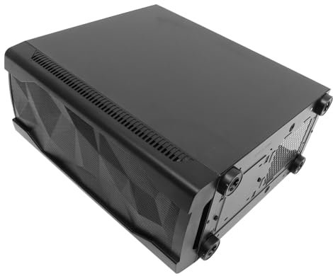 SWOOMEY Atx Gaming Computer Case Full Tower Case Diamond Cut Panel Heat Dissipation Large Storage Space