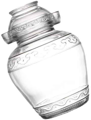 IMIKEYA Vaso di fermentazione in vetro trasparente per sottaceti e crauti contenitore ermetico di capacità per la conservazione degli alimenti Design a bocca larga per la casa e