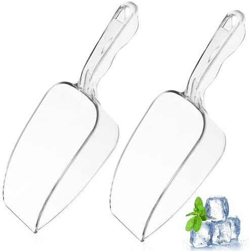 Toyvian 2 Pezzi Ghiaccio in Alimentare Paletta Candy e Popcorn con Bocca Larga e Fondo Tondo Resistente e Facile da Pulire per Buffet Gelato e Cereali