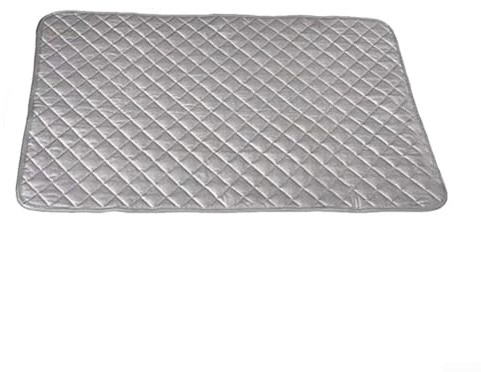 Vilgftyiet Strykmatta med värmenät, förtjockad halkfri dyna med jämn värmefördelning, högtemperaturbeständig för kläder och linne, vikbar design 48 x 85 cm (2)