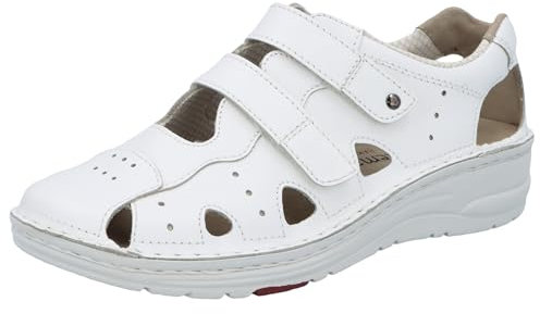 Berkemann Tec-Pro-Larena Berufsschuh für Damen mit Wechselfußbett und Neoprene-Polster, Arbeitsschuh Küchenschuh Arztschuh Praxisschuh weiß
