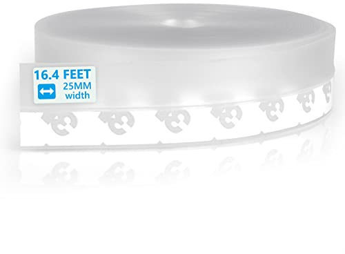 flintronic Dichtungsstreifen, 25MM Transparent Selbstklebend Silikon Dichtungsband, Dichtungsband Selbstklebend, Multifunktions Zugluftstopper Schalldicht, Winddicht, Staubschut, für Tür, Fenster(5M)