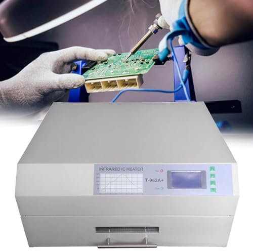 FANYING Horno de reflujo Horno de reflujo Inteligente Tipo cajón 800W/1500W/2500W/2300W Pantalla automática de Temperatura, Horno de reflujo infrarrojo,962A+