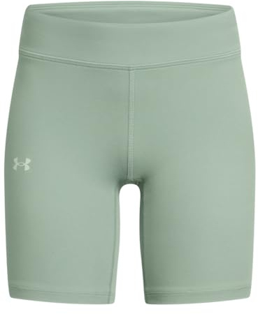 Under Armour Girls Motion Bike Shorts, (348) Silica Green / / Hydro Green, X-Small