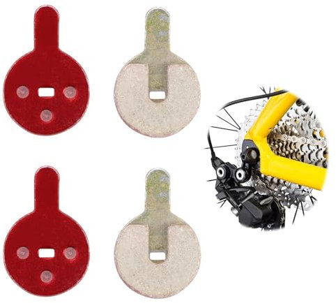 4 Coppie Pastiglia Freno a Disco per Bicicletta Pastiglie Freno Monopattino Universale Freno a Disco Anteriori e Posteriori Resina Ricambi Bici Elettrico per M446 BB5 MTB Bici Elettriche