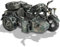 piececool 3D Puzzle Metall Motorradmodell Dreirädrige Motorräder, 3D Metall Puzzle für 340 Edelstahl, Ganzes Metall, 1:1 Wiederherstellen, Geburtstagsgeschenk, Modellbausatz Erwachsene, 193 Teile