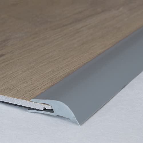 PROVISTON | Kant- och avslutningsprofil | PVC | 32 x 5 x 2 700 mm | grå | skärprofil | Slutlist | golvprofil