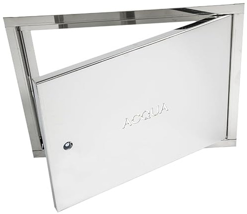 SPORTELLO CONTATORE ACQUA ZINCATO VARIE MISURE COMPLETA DI CHIAVE (Zincato, 40x55)