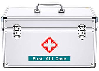 CHFYIJYHM Boîte de premiers secours familiale, coffre à médicaments portable, boîte de premiers secours avec serrure, armoires à pharmacie de salle de bain, étui à médicaments d'urgence, armoire à méd