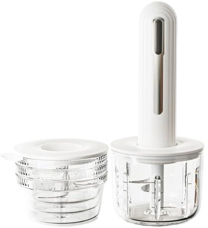 Rrlihjgu Tritatore per Cucina,Taglia Carne Compatto - Tritacarne Elettrico Sicuro Lavastoviglie per Preparazione Pasti, Frutta, Alimenti per Bambini, Verdura