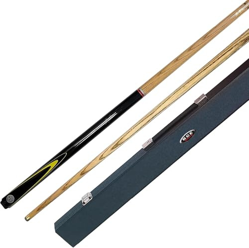 BCE Christophe Lambert Queue de Billard 8 Ball avec étui Unisexe, Noir/Bois Naturel, 57 (145cm)