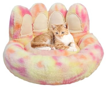 Dewireaey Cat Bed - Pet Bed for Puppies and Cats with Non-Slip Base | Soft Furniture Nest Sleeping Place for Home Patio Dog Room Indoor