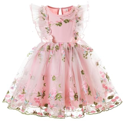 NNJXD Baby Girl Casual Dress Polka Dots Toddler Girls Tulle Dresses