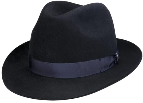Borsalino Sombrero Bogart Marengo by Sombrero de fieltrofedora (58 cm - Azul)